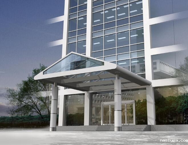 办公楼PC板雨棚 PC耐力板厂家